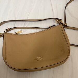 Vintage Coach Tan Leather Shoulder Bag
